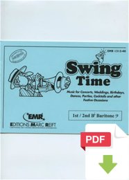 Swing Time (Special Parts 1st - 2nd Bb Baritone Bass...