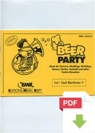 Beer Party (1st - 2nd Baritone (Bass Clef) - Dennis Armitage