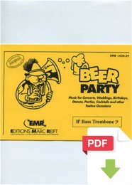 Beer Party (Special Parts - Bb Bass Trombone Bass Clef) -...
