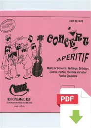 Concert Aperitif (Oboe) - Various Composers
