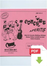 Concert Aperitif (1st Eb Alto Saxophone) - Various Composers