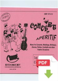 Concert Aperitif (1st Bb Trumpet - Cornet) - Various...