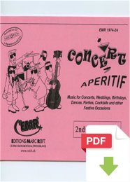 Concert Aperitif (2nd Trombone Bass Clef) - Various...