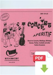 Concert Aperitif (1st Bb Trombone Treble Clef) - Various...