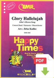 Glory Hallelujah - Jirka Kadlec (Arr.)