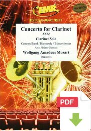 Concerto for Clarinet - Wolfgang Amadeus Mozart -...