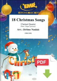 18 Christmas Songs - Jérôme Naulais (Arr.)