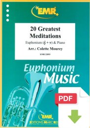 20 Greatest Meditations - Colette Mourey (Arr.)