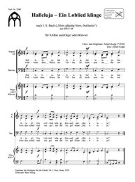 Halleluja – Ein Loblied klinge - Kupp, Albert