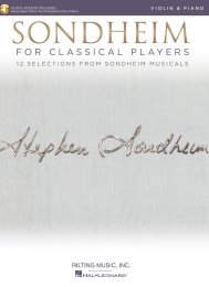 Sondheim For Classical Players - Violin - Stephen Sondheim