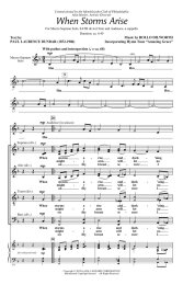 When Storms Arise - Paul Laurence Dunbar - Rollo Dilworth