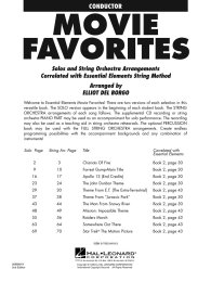 Essential Elements - Movie Favorites for Strings - Elliot...