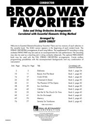 Essential Elements Broadway Favorites for Strings - Lloyd...