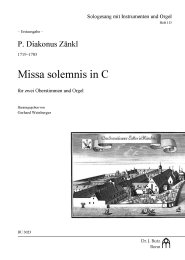 Missa Solemnis in C - Zänkl, P. Diakonus