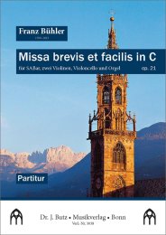 Missa brevis et facilis in C op. 21 - Franz Bühler