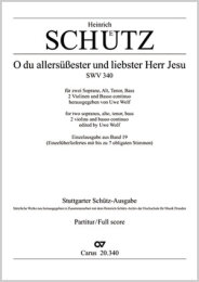 O du allersüssester und liebster Herr Jesu -...