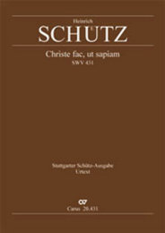 Christe fac, ut sapiam - Heinrich Schütz - Paul Horn