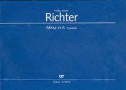 Missa in A - Franz Xaver Richter