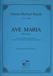 Ave Maria in E - Johann Michael Haydn