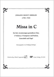 Missa in C - Johann Ernst Eberlin