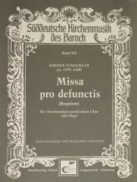 Missa pro defunctis - Johann Stadlmayr