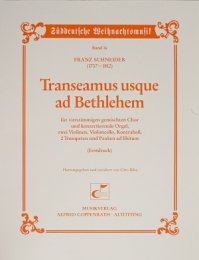 Transeamus usque ad Bethlehem - Franz Schneider