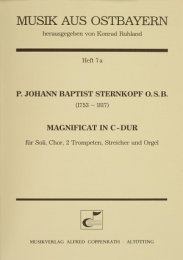 Magnificat in C-Dur - P. Johann Baptist Sternkopf