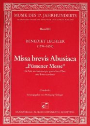 Missa brevis Abusiaca - P. Benedikt Lechler
