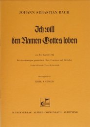 Ich will den Namen Gottes loben - Johann Sebastian Bach -...