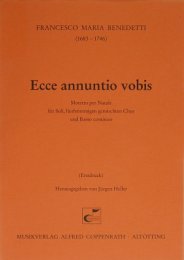 Ecce annuntio vobis - Francesco Maria Benedetti