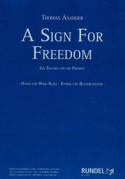 A Sign For Freedom - Thomas Asanger