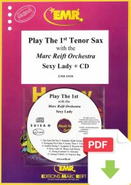 Play The 1st Tenor Sax With The Marc Reift Orchestra -...