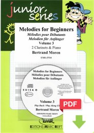 Melodies for Beginners Volume 3 - Bertrand Moren