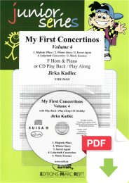 My First Concertinos Volume 4 - Jirka Kadlec