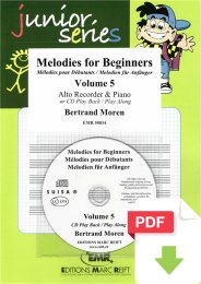 Melodies for Beginners Volume 5 - Bertrand Moren