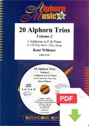 20 Alphorn Trios Volume 2 - René Willener