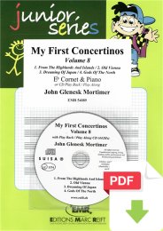 My First Concertinos Volume 8 - John Glenesk Mortimer