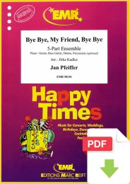 Bye Bye, My Friend, Bye Bye - Jan Pfeiffer - Jirka Kadlec