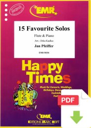 15 Favourite Solos - Jan Pfeiffer - Jirka Kadlec