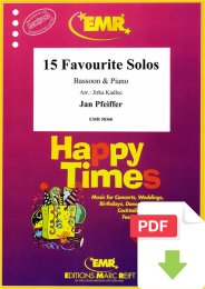 15 Favourite Solos - Jan Pfeiffer - Jirka Kadlec