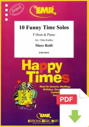 10 Funny Time Solos - Marc Reift - Jirka Kadlec