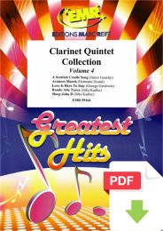 Clarinet Quintet Collection Volume 4 - Composers Various
