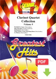 Clarinet Quartet Collection Volume 9 - Composers Various