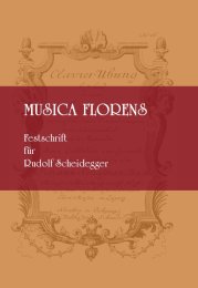 Musica Florens - Festschrift für Rudolf Scheidegger