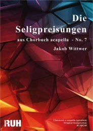 Die Seligpreisungen - Jakob Wittwer