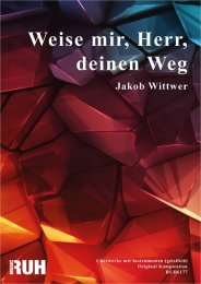 Weise mir, Herr, deinen Weg - Jakob Wittwer