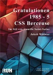 Gratulationen 1985 - 5 - CSS Berceuse - Jakob Wittwer