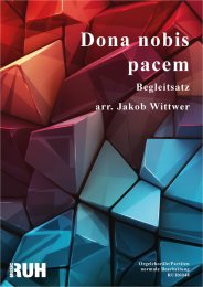 Dona nobis pacem  - Jakob Wittwer
