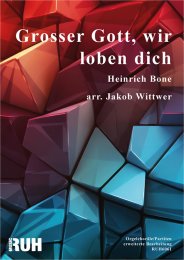 Grosser Gott, wir loben dich - Heinrich Bone - Jakob Wittwer