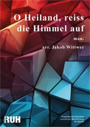 O Heiland, reiss die Himmel auf  - Jakob Wittwer